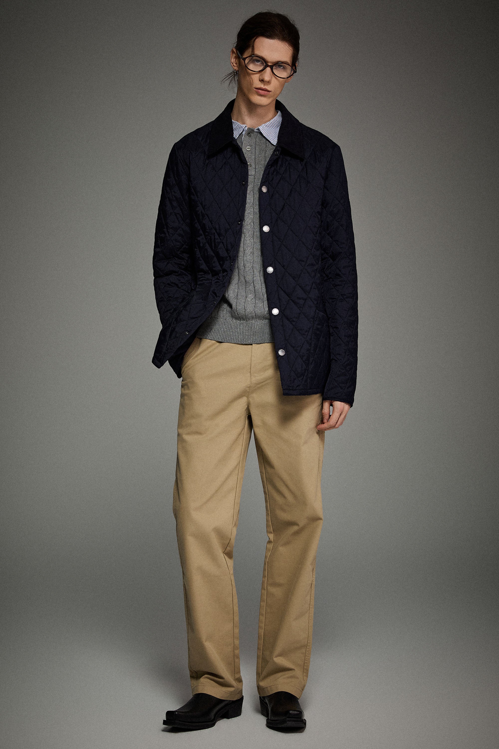 Orolay BarnForm Classic Lightweight Quilted Jacket #color_navy