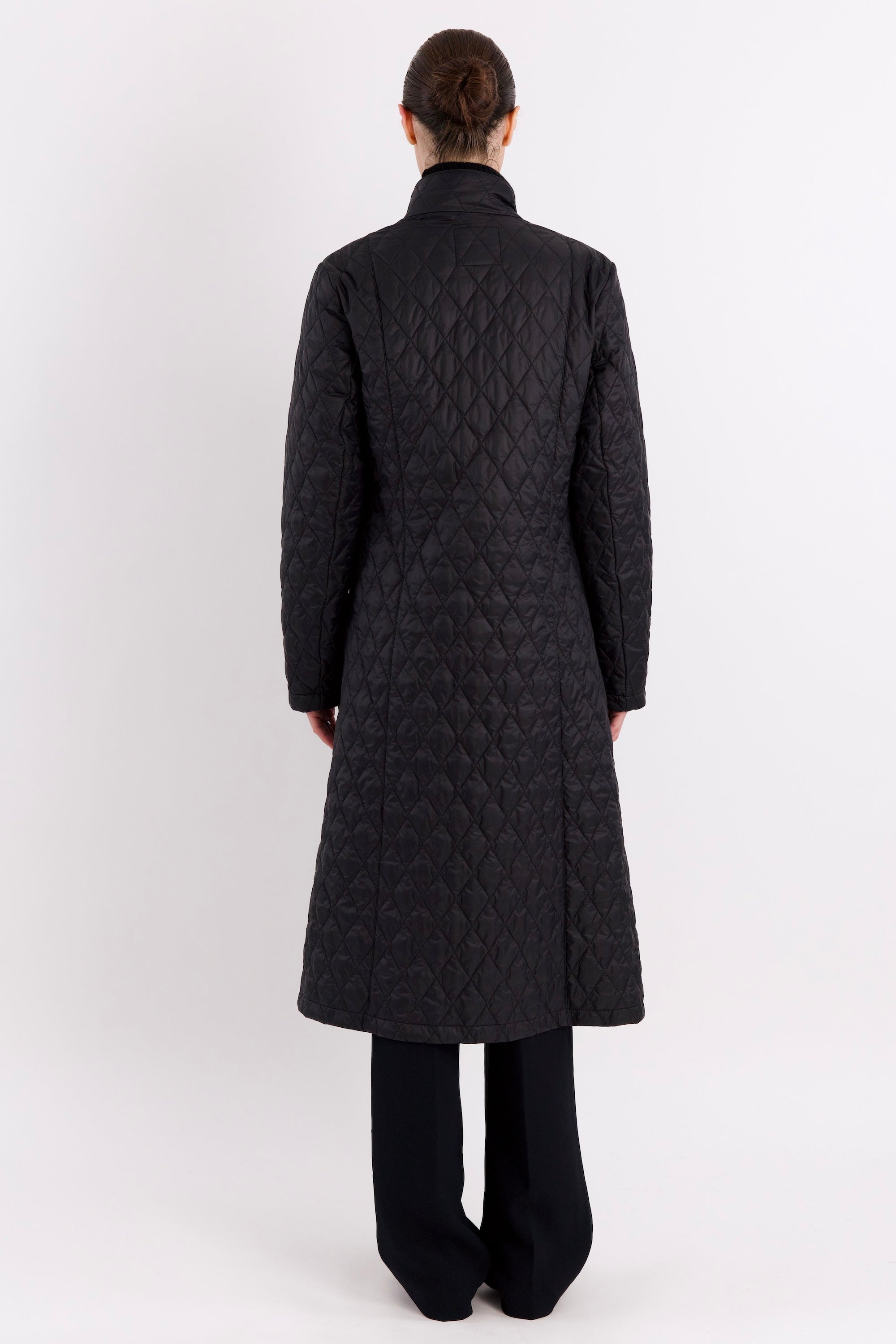 BarnForm Long Lightweight Trench Jacket #color_black