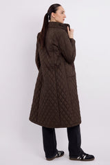 BarnForm Long Lightweight Trench Jacket #color_coffee
