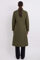 BarnForm Long Lightweight Trench Jacket #color_olive