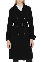 Classic Double-Breasted Lapel Hudson Trench #color_black