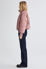 Down Coat-Orolay-Puff-O Classics Short Oversized Down Coat-#color_ Pink