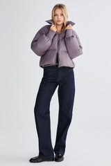 Down Coat-Orolay-Puff-O Classics Short Oversized Down Coat-#color_Sparrow
