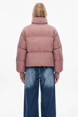 Down Coat-Orolay-Puff-O Classics Short Oversized Down Coat-#color_ Pink