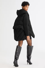 Orolay-Cloak Puffer Down Coat-#color_Black