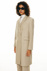 Double-Breasted Suit Blazer - Orolay, #color_Khaki