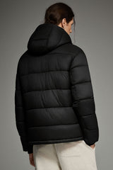 Essential Hooded Puffer Jacket with Quilted Finish OROLAY #color_black