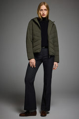 Flattering Quilted Puffer Lightweight Jacket with Hood #color_olive