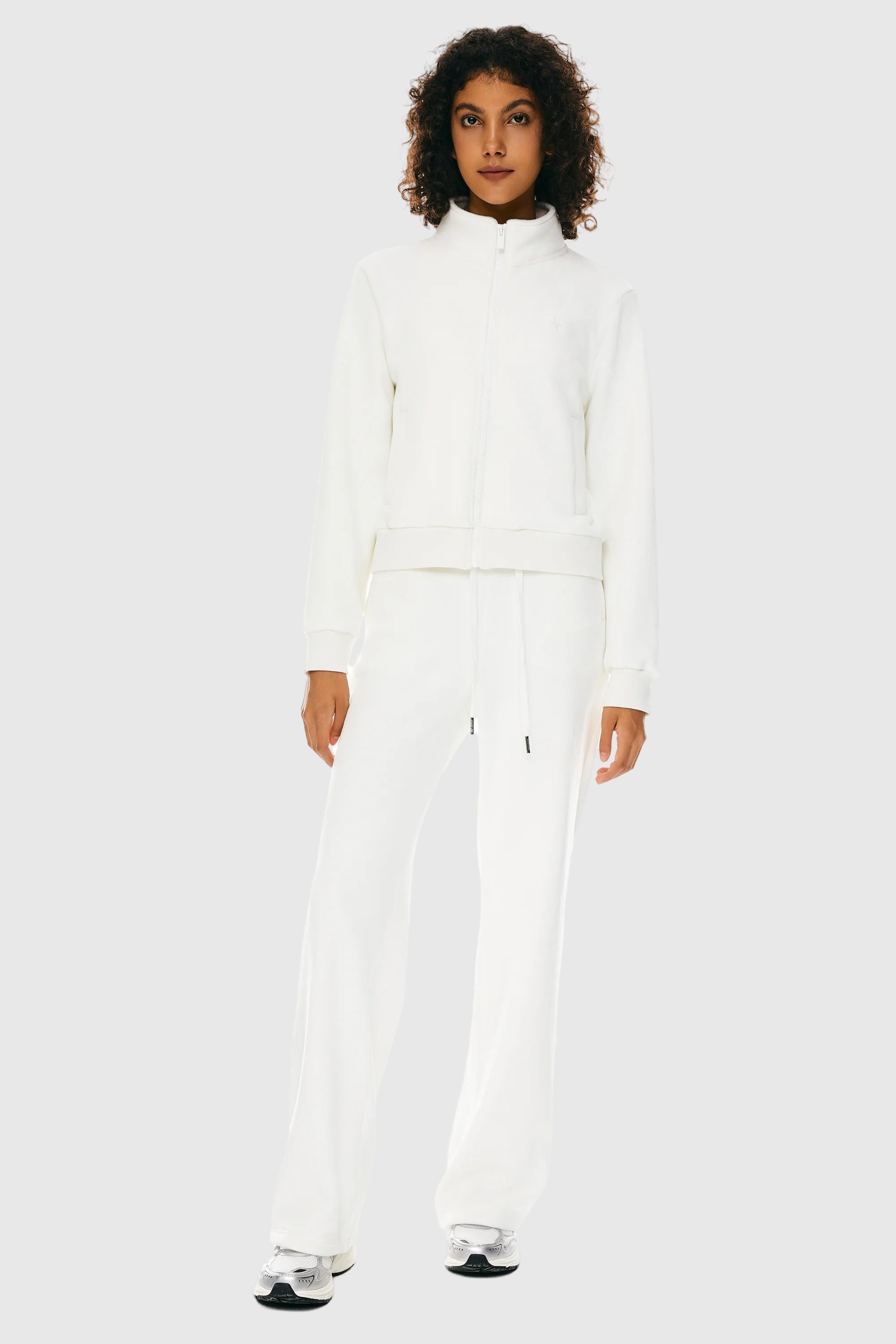 Fleece Lightweight Jacket - Orolay, #color_White
