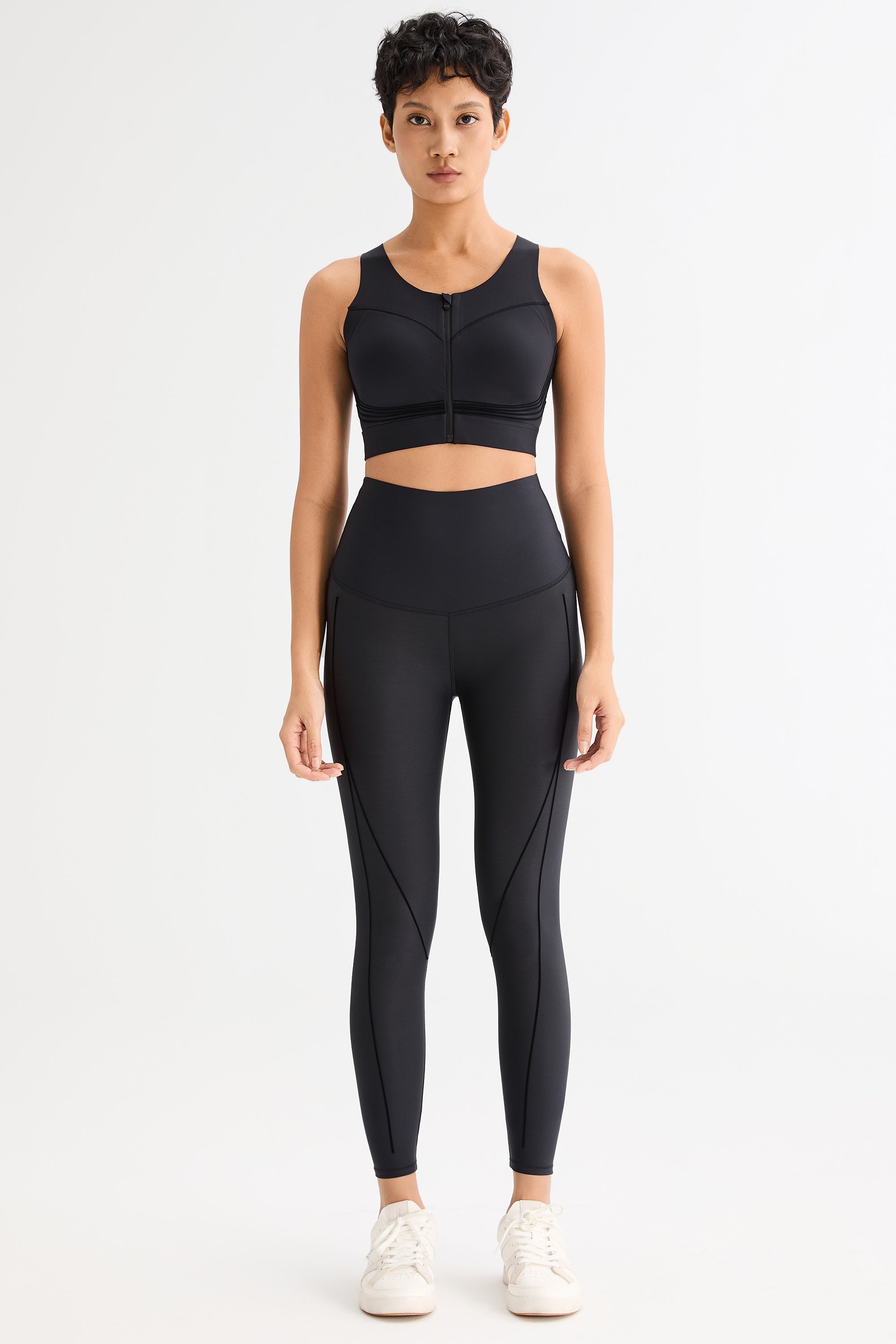 FlexSeam™ High-Waisted Timeless 7/8 Leggings #color_black