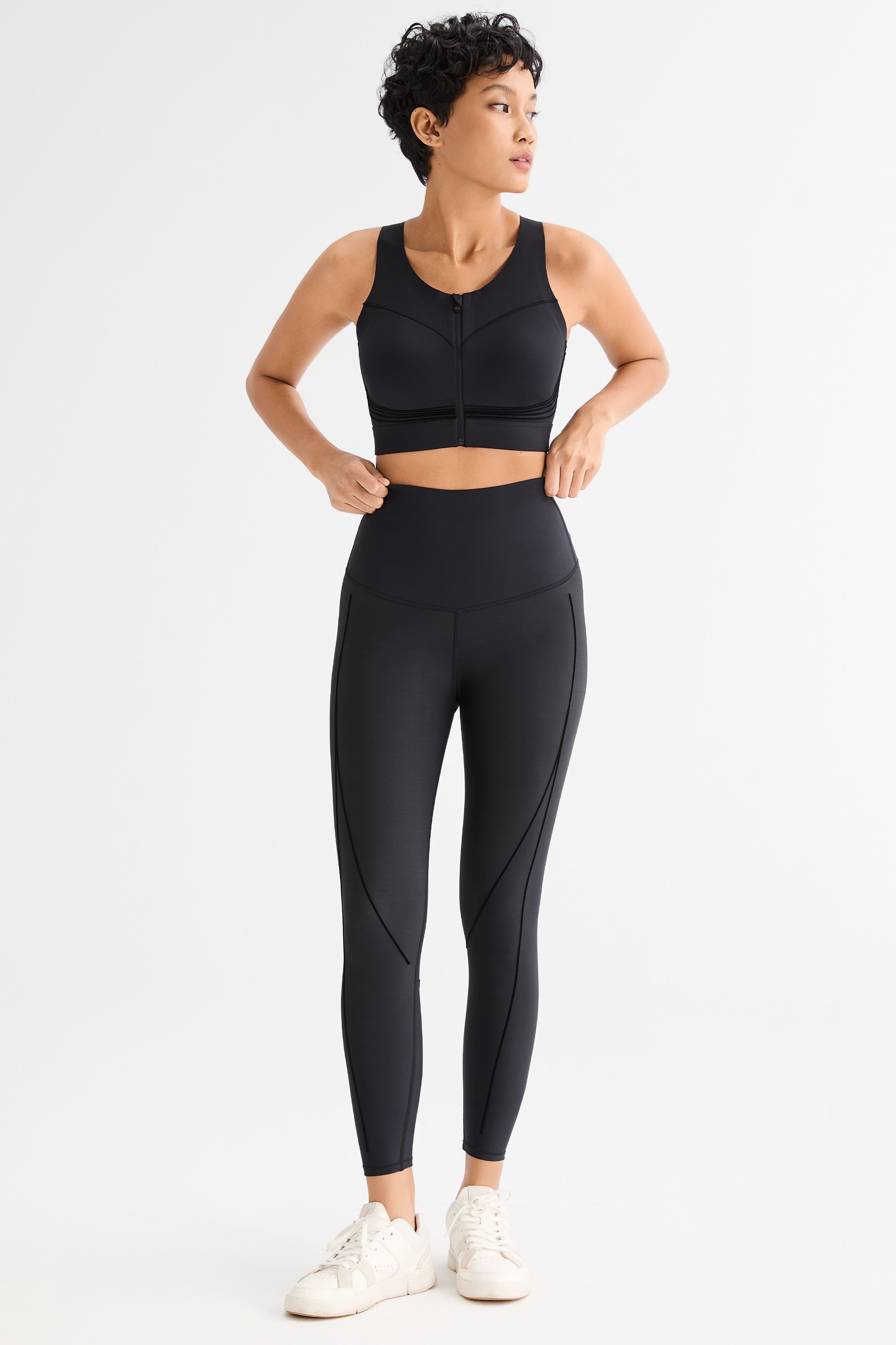 FlexSeam™ High-Waisted Timeless 7/8 Leggings #color_black