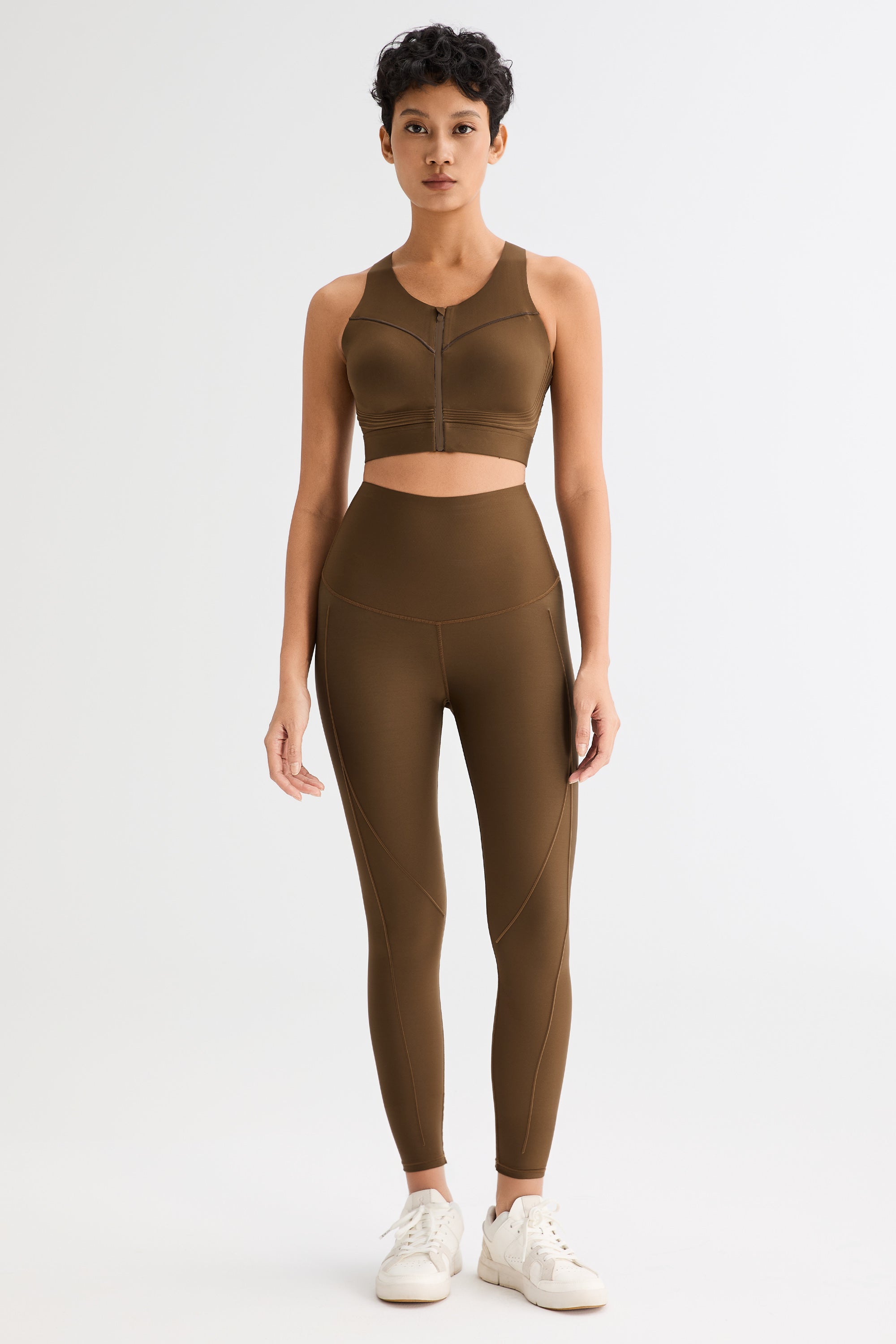 FlexSeam™ High-Waisted Timeless 7/8 Leggings #color_brown