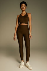 FlexSeam™ High-Waisted Timeless 7/8 Leggings #color_brown