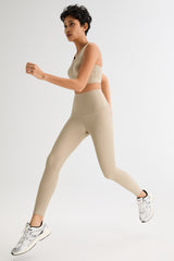 FlexSeam™ High-Waisted Timeless 7/8 Leggings #color_khaki