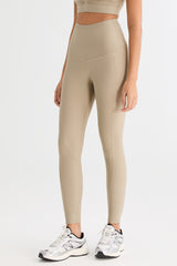 FlexSeam™ High-Waisted Timeless 7/8 Leggings #color_khaki