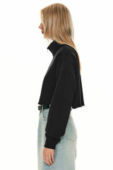 Orolay-Half-Zip-Crop-Sweatshirts-#color_Black