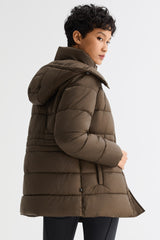 Orolay Hooded Quilted Everyday Puffer Jacket #color_coffee
