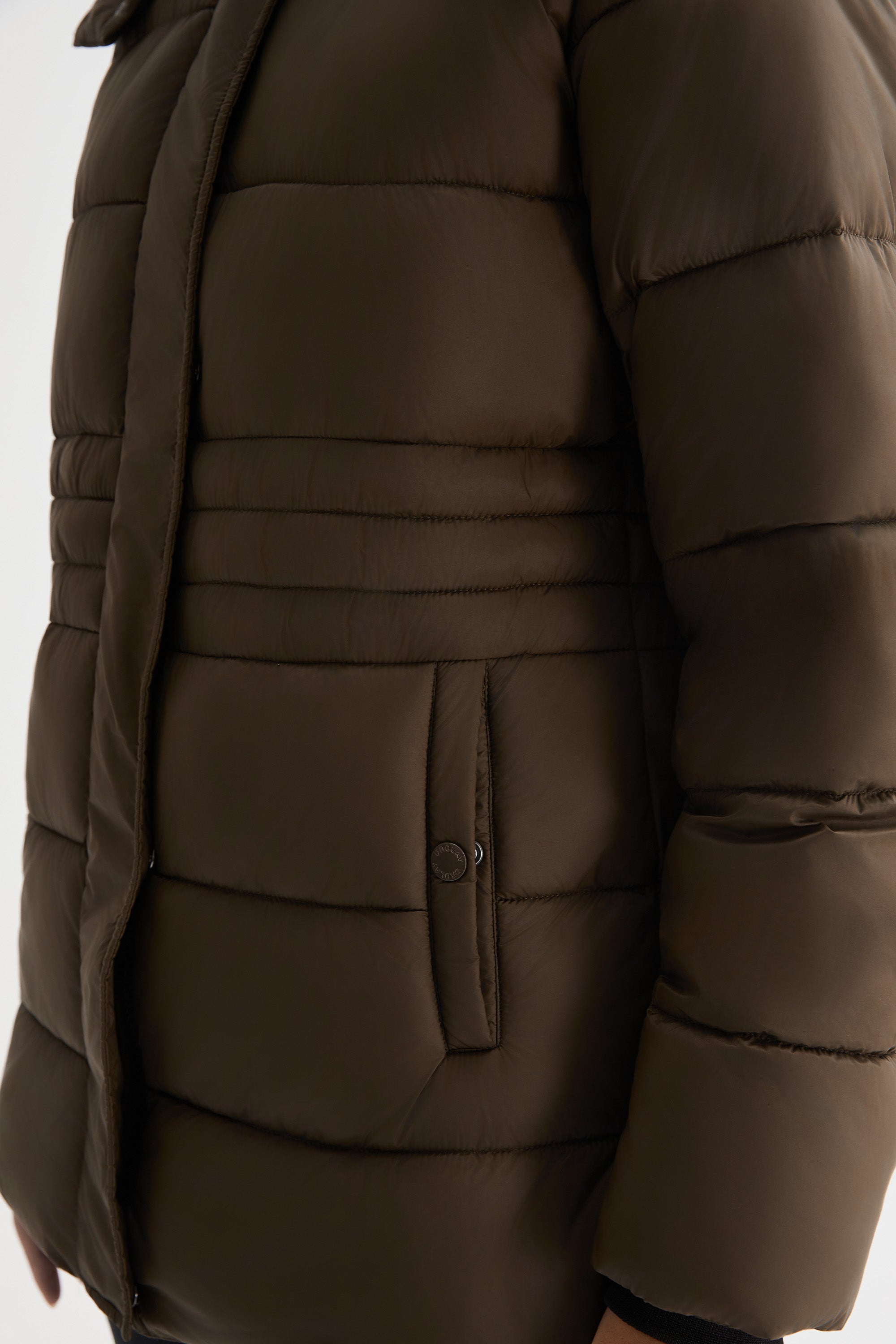 Orolay Hooded Quilted Everyday Puffer Jacket #color_coffee