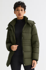 Orolay Hooded Quilted Everyday Puffer Jacket #color_olive