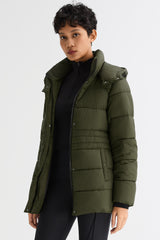 Orolay Hooded Quilted Everyday Puffer Jacket #color_olive