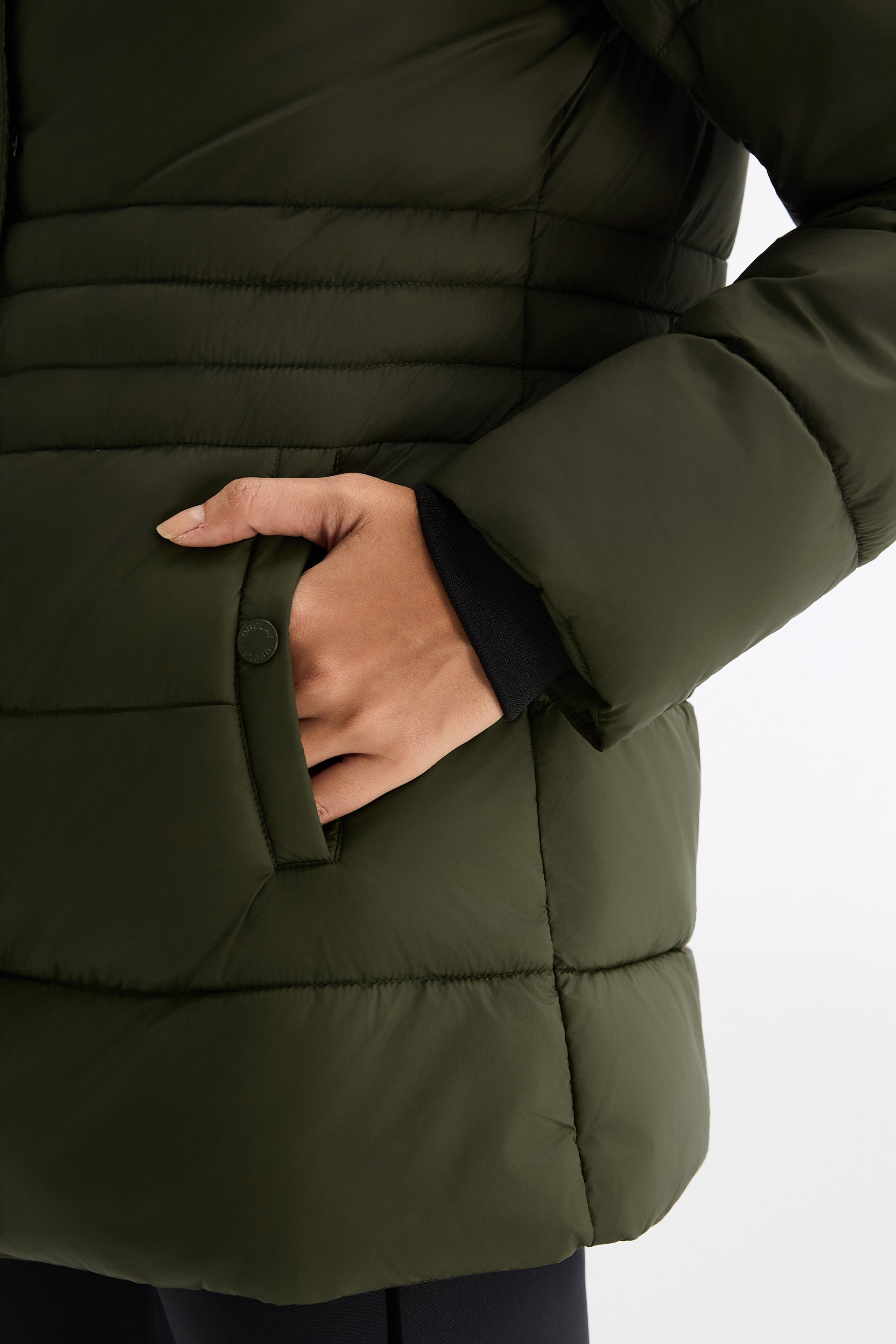Orolay Hooded Quilted Everyday Puffer Jacket #color_olive