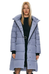 Hooded Winter Two - Way Zipper Down Coat - Orolay, #color_Eventide