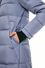 Hooded Winter Two - Way Zipper Down Coat - Orolay, #color_Eventide