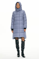 Hooded Winter Two - Way Zipper Down Coat - Orolay, #color_Eventide