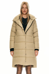 Hooded Winter Two - Way Zipper Down Coat - Orolay, #color_Summer Melon