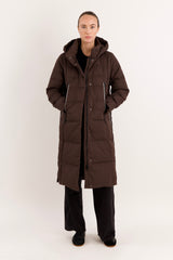 Knee Length Thickened Down Jacket - Orolay, #color_COFFEE