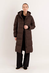 Knee Length Thickened Down Jacket - Orolay, #color_COFFEE