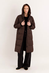 Knee Length Thickened Down Jacket - Orolay, #color_COFFEE