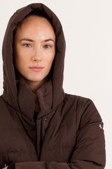 Knee Length Thickened Down Jacket - Orolay, #color_COFFEE