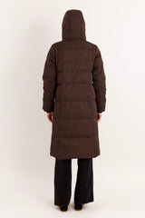 Knee Length Thickened Down Jacket - Orolay, #color_COFFEE