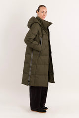 Jacket-Knee Length Thickened Down Jacket - Orolay, #color_army green