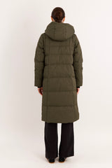 Jacket-Knee Length Thickened Down Jacket - Orolay, #color_army green