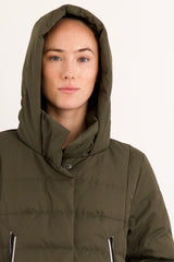 Jacket-Knee Length Thickened Down Jacket - Orolay, #color_army green