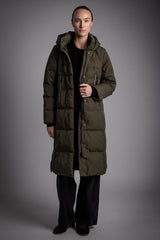 Jacket-Knee Length Thickened Down Jacket - Orolay, #color_army green