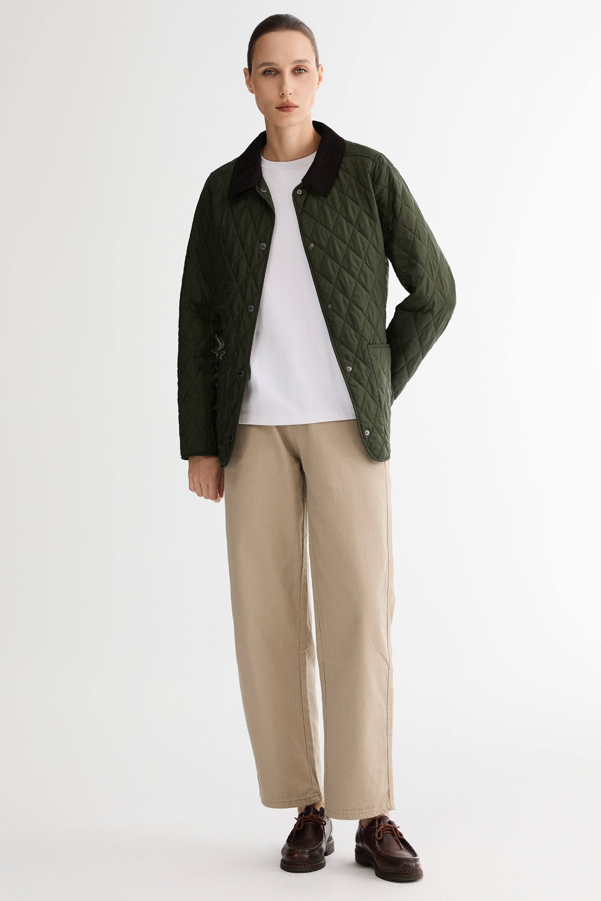 Lightweight Heritage Quilted Jacket #color_green