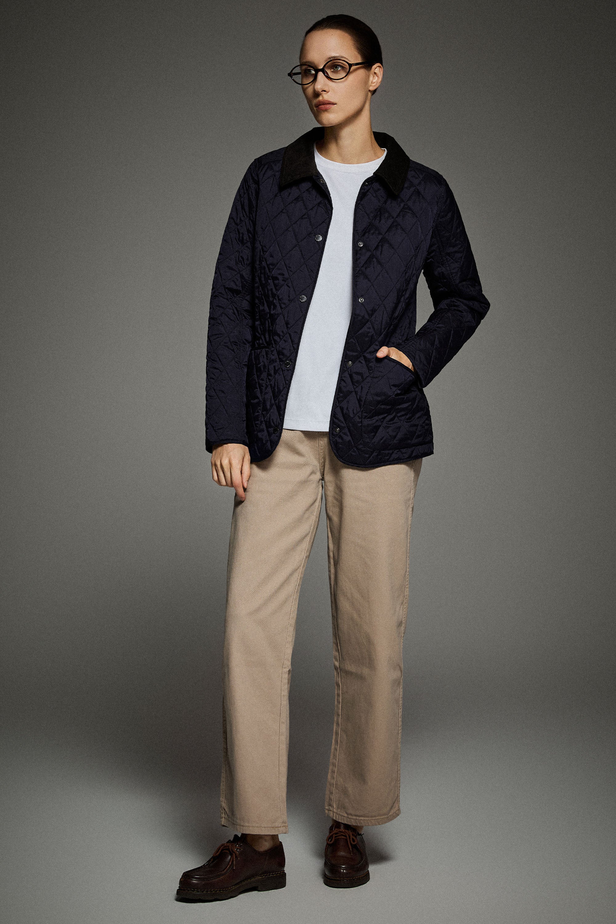 Lightweight Heritage Quilted Jacket #color_navy