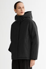 Lightweight Cropped Everyday Parka Jacket orolay #color_black