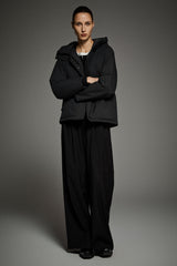 Lightweight Cropped Everyday Parka Jacket orolay #color_black