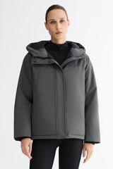 Lightweight Cropped Everyday Parka Jacket orolay #color_gray