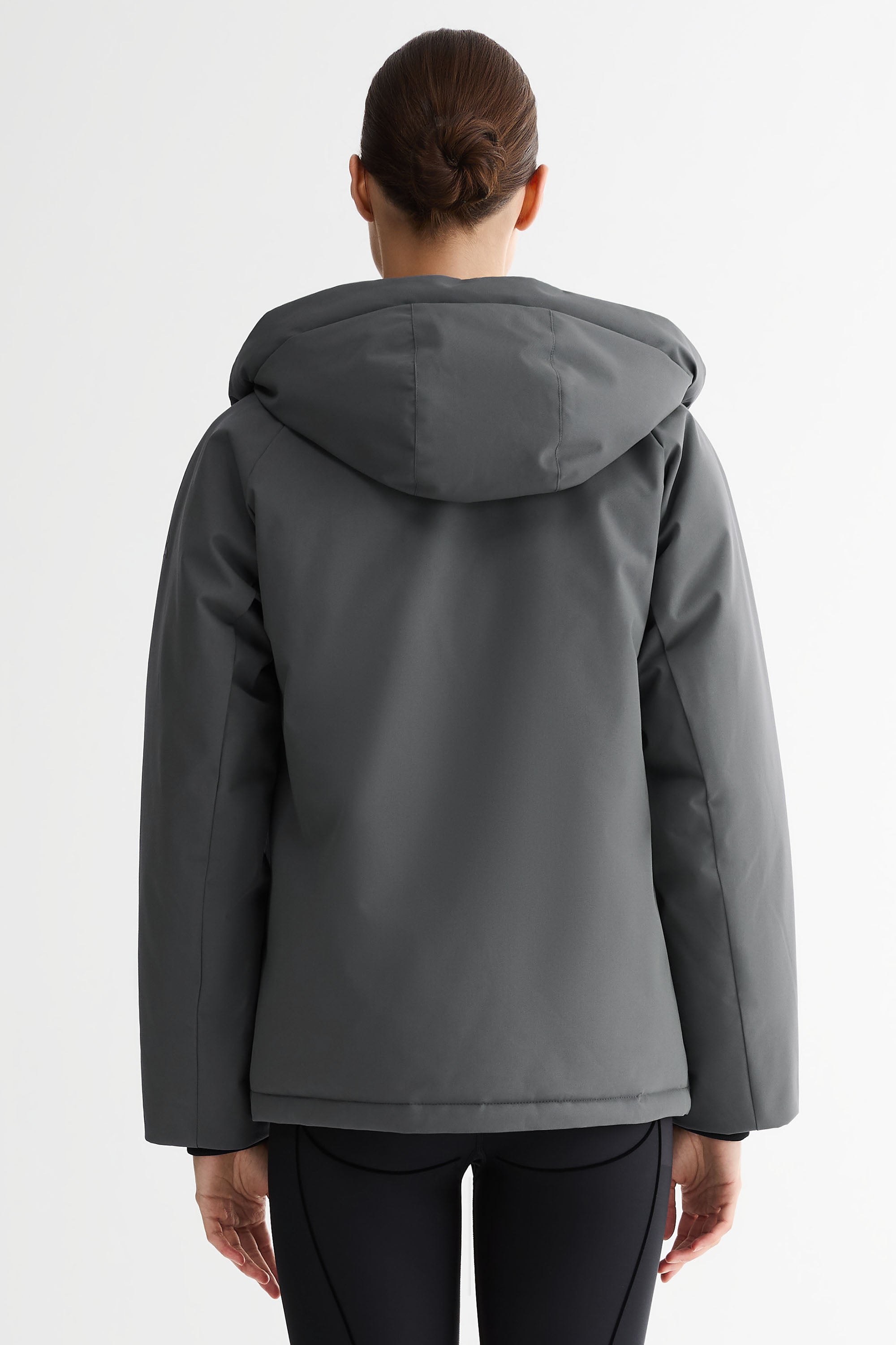 Lightweight Cropped Everyday Parka Jacket orolay #color_gray