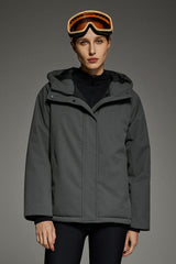 Lightweight Cropped Everyday Parka Jacket orolay #color_gray
