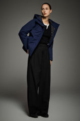 Lightweight Cropped Everyday Parka Jacket orolay #color_navy