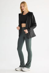 OROLAY Zip Up Rain Jacket Lightweight Hooded Windbreaker #color_black