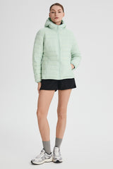 Orolay-Lightweight Packable Down Jacket with Stand Collar-#color_light green