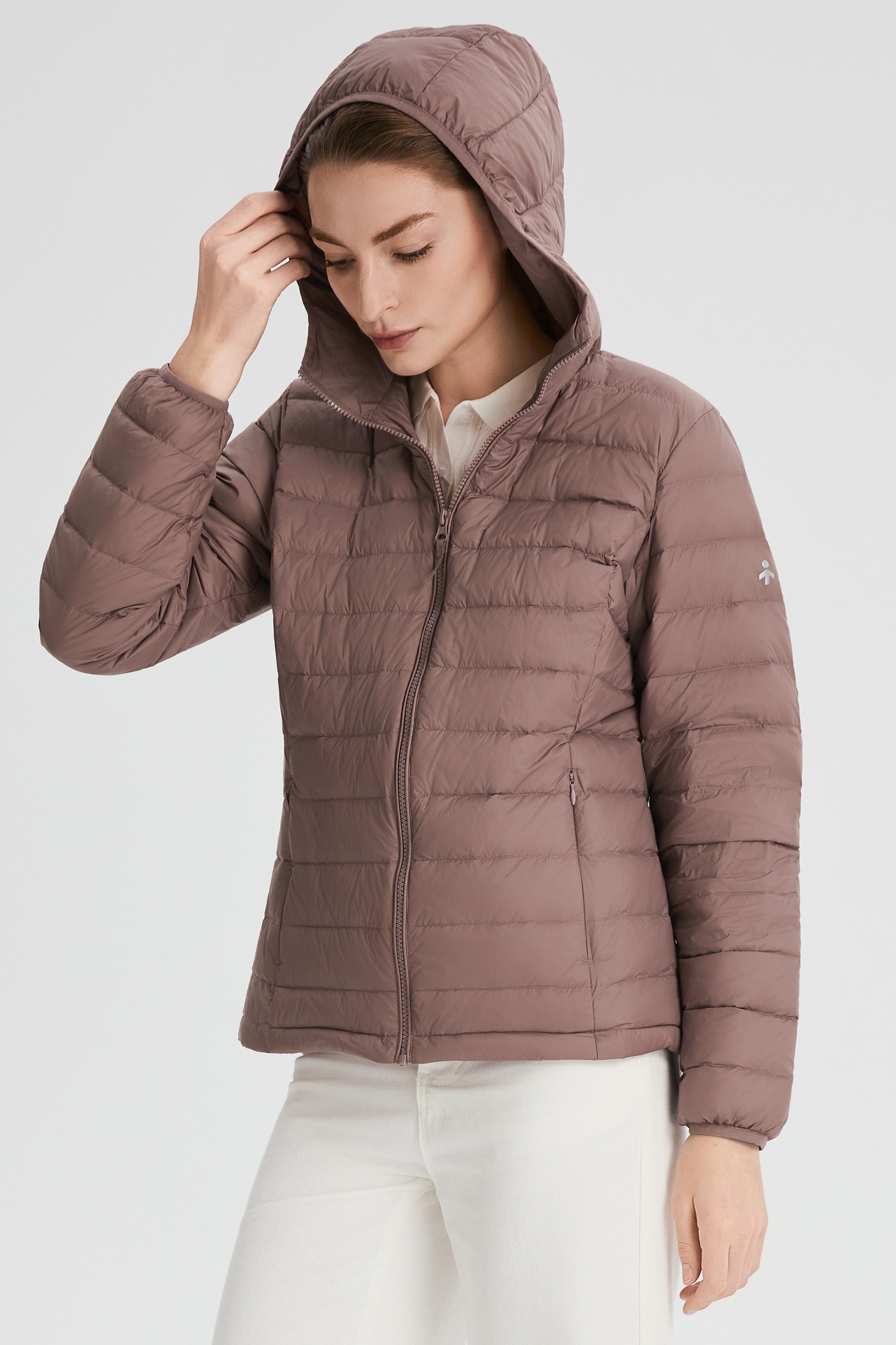 Orolay-Lightweight Packable Down Jacket with Stand Collar-#color_pink