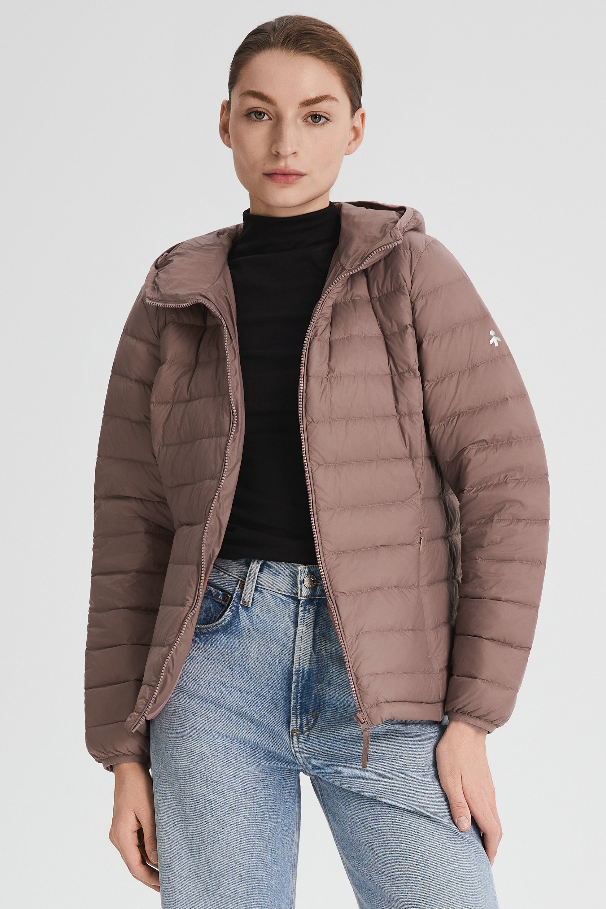 Orolay-Lightweight Packable Down Jacket with Stand Collar-#color_pink
